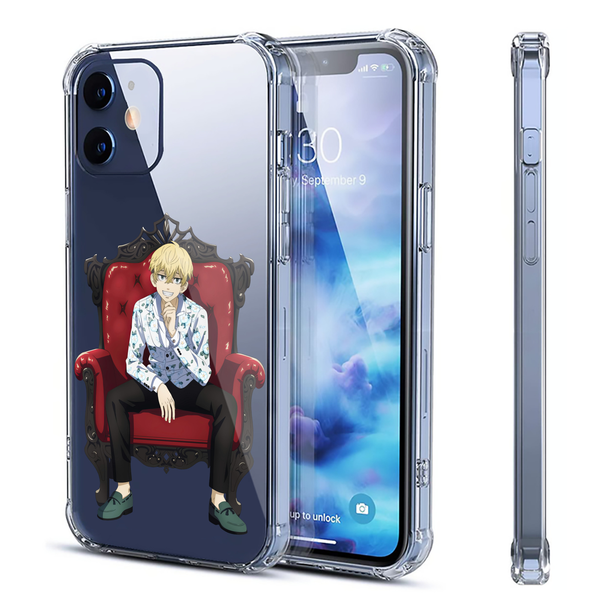 （画像用） 東京リベンジャーズ Tokyo Revengers 【iPhone 12シリーズ対応】透明スマホケース（クリアソフトケース）